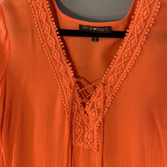 Orange Derek heart top - Picture 3 of 8